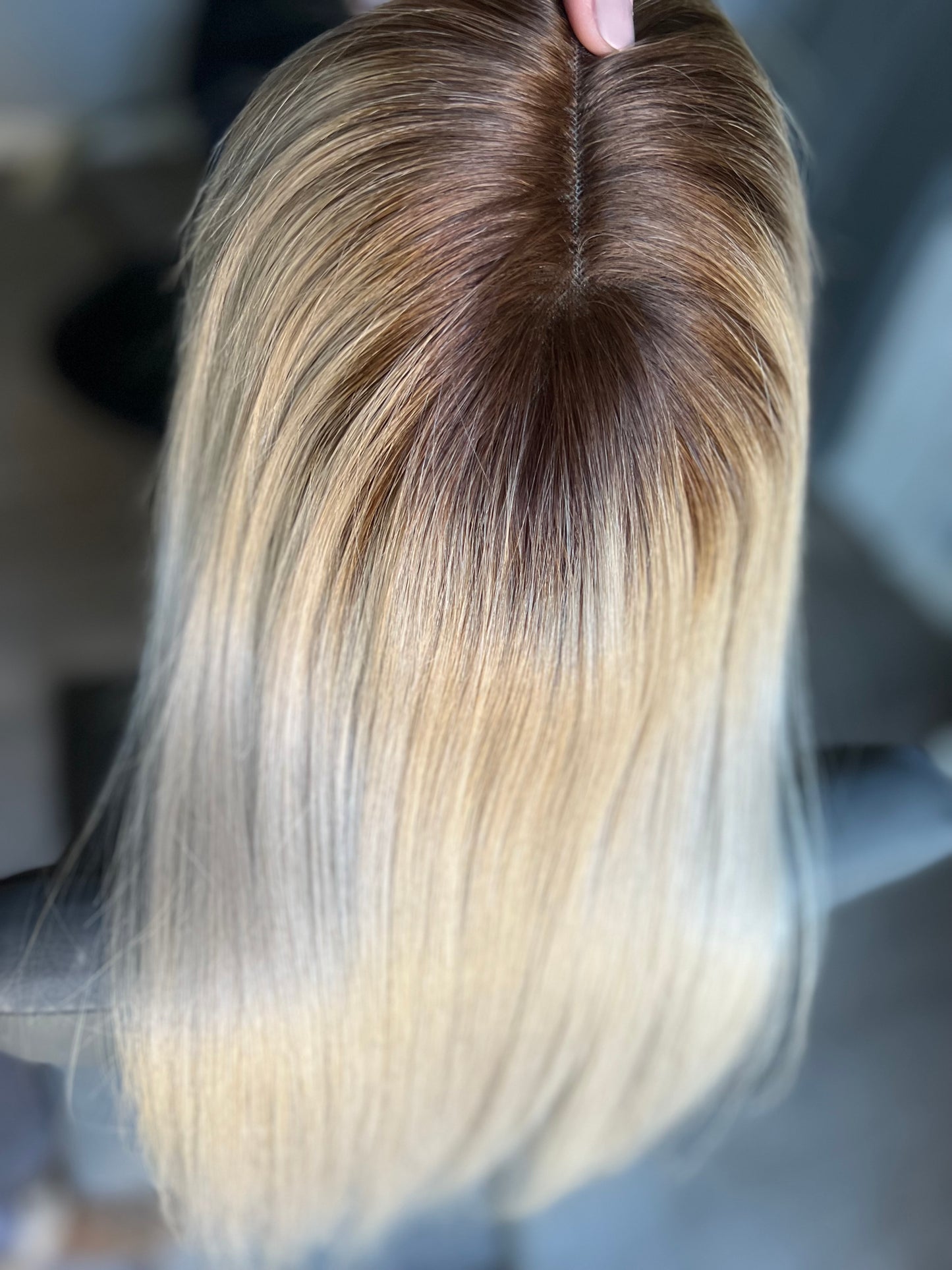 Lightest Ash Blonde with Root