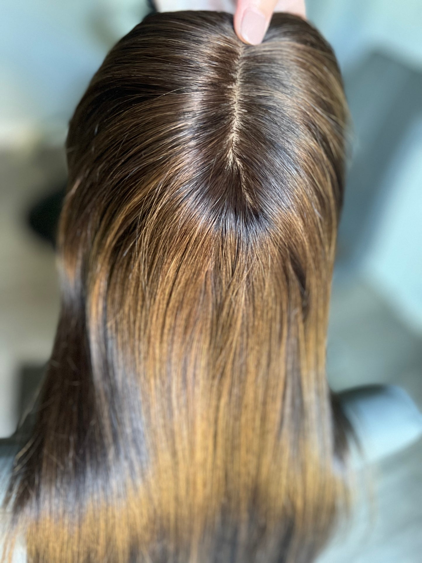 Dark Brown Balayage Topper